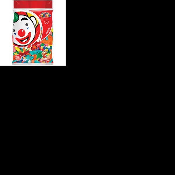 GLOBOS PAYASO 9 BOLSA C100 VCOLORES C.50